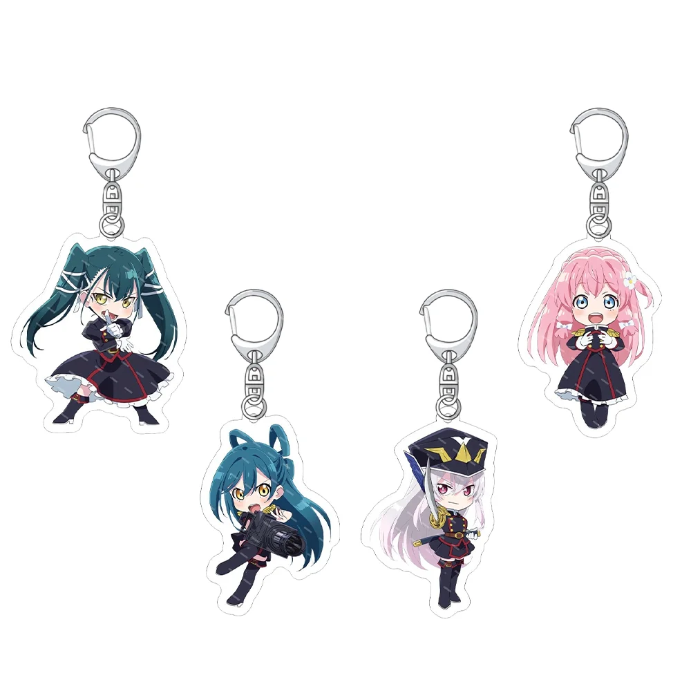 Anime ‘Chained Soldier’ 6CM Acrylic keychain “Kyouka Uzen & Himari Azuma” - Display stand ornaments New Year gift for friend