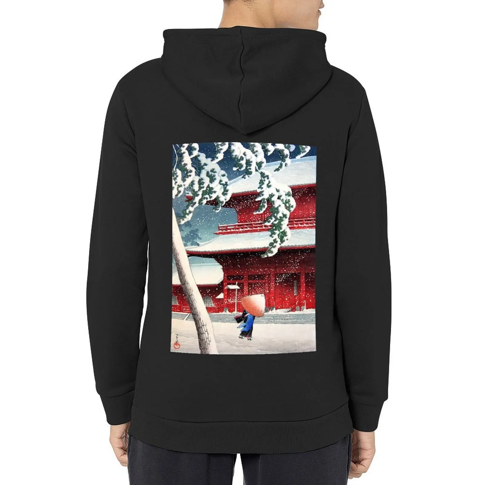 

Kawase Hasui - Zojoji Temple in Snow Hoodie men wear men's sweat-shirt set fashion men hoodies for men high quality