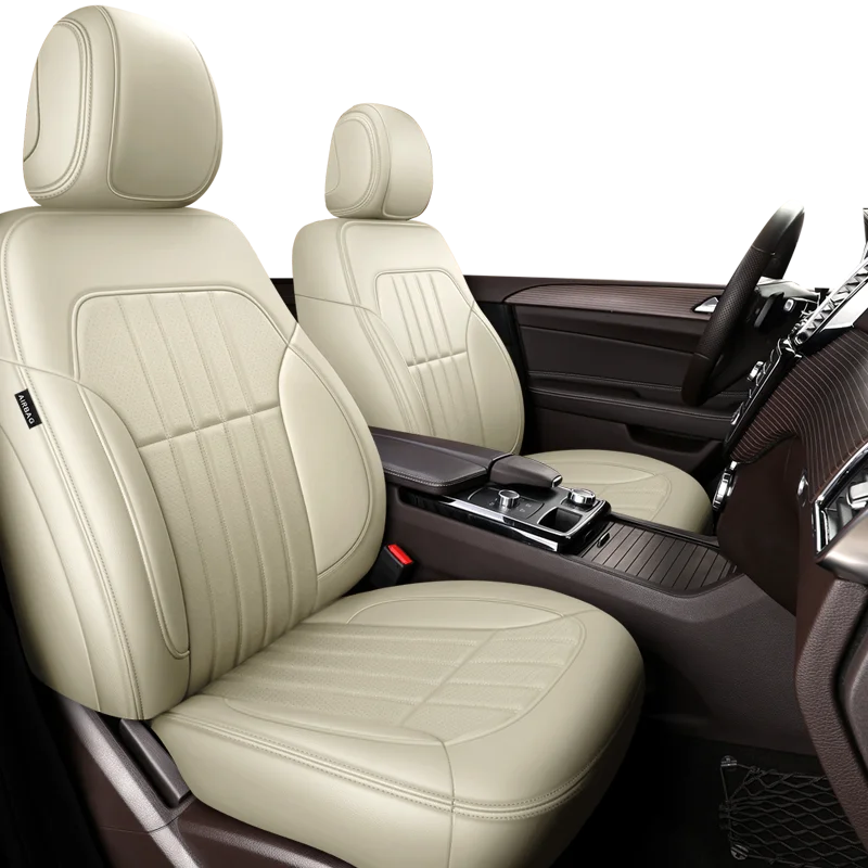 Custom Fit Car Accessories Seat Cover For 5 Seats Full Set Top Quality Leather Specific For Mercedes Benz w204 w205 w211 w203