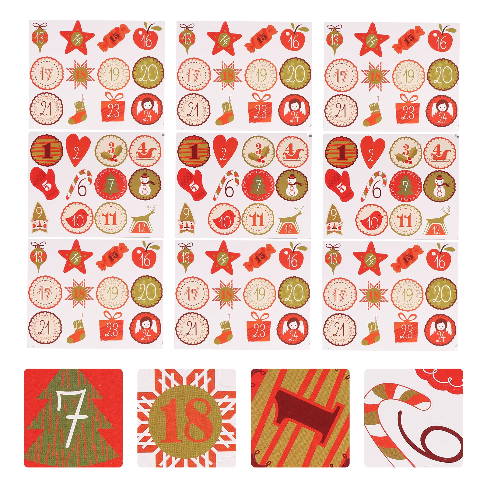 

20 Sheets Stickers Decorative Gift Box C Christmas Stickers y Bag Gift Box Sticker Labels Kids Arts Craft Supplies