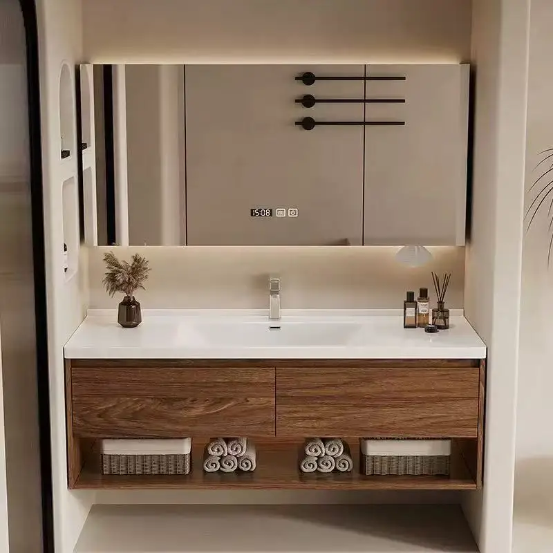 Modern New Chinese Style Bathroom Washbasin, Waterproof Hand Washing Basin, Rock Board Integrated Basin