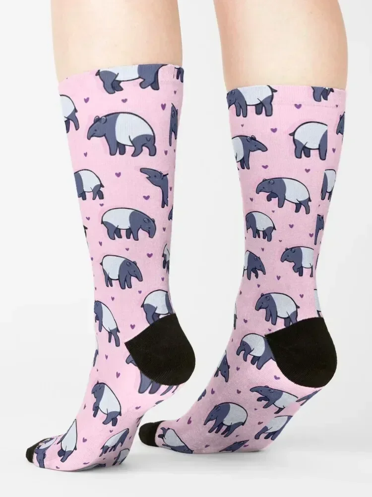Tiny Tapirs Socks aesthetic valentine gift ideas floor short Men's Socks Women's