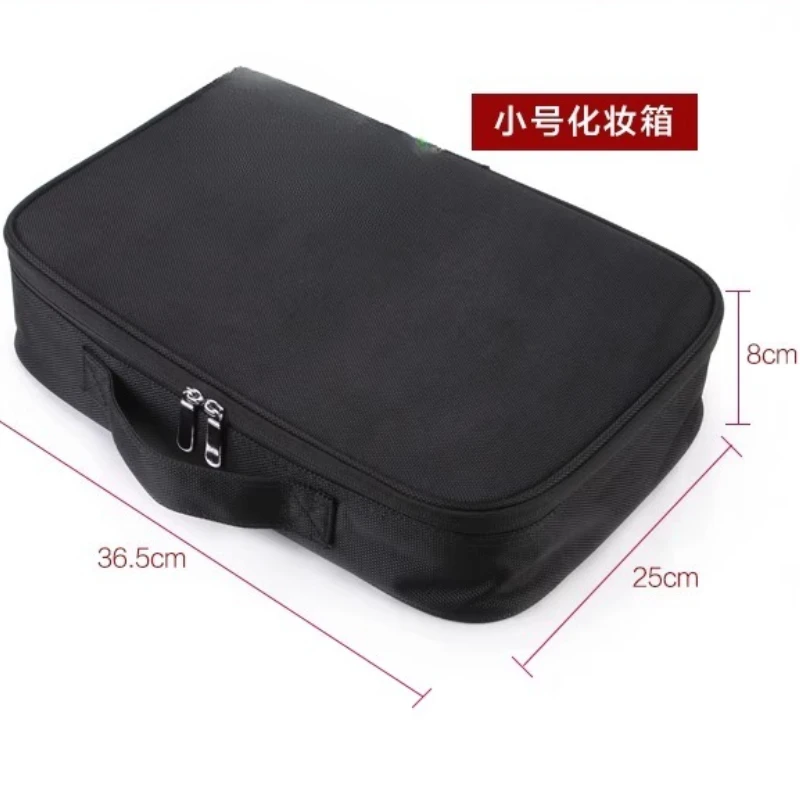Portable cosmetic bag, makeup toolbox, large-capacity storage bag.