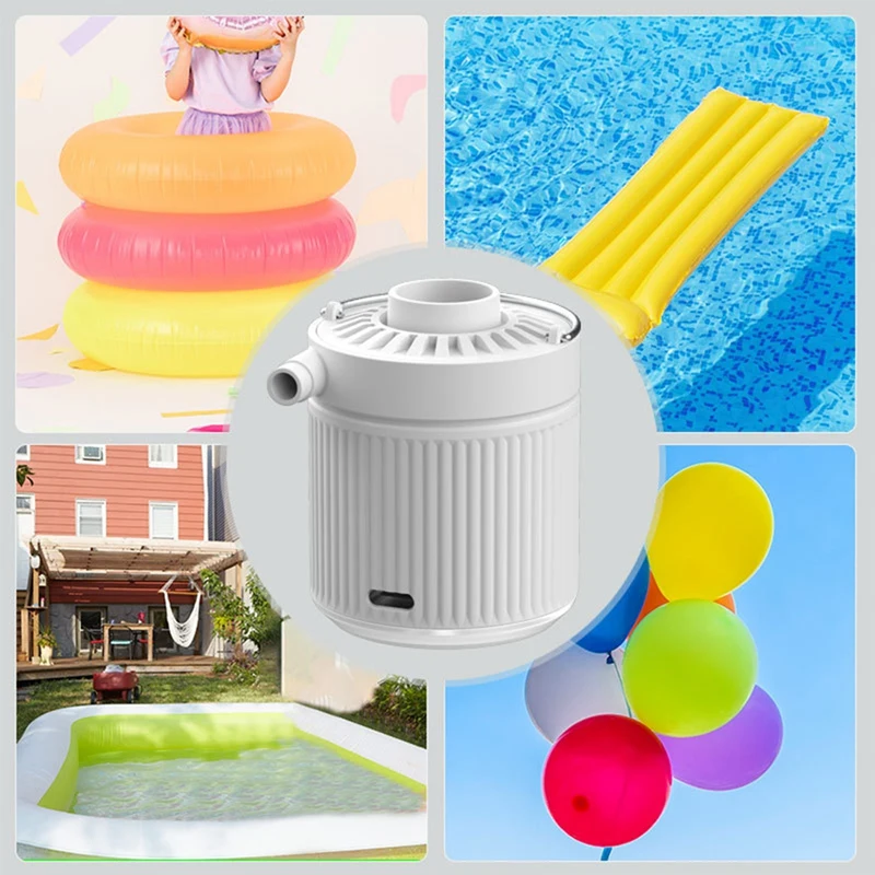 Mini Multi-Purpose Rechargeable Wireless Home Beach Electric Air Pump Small Travel Air Pump Swimming Ring Air Pump