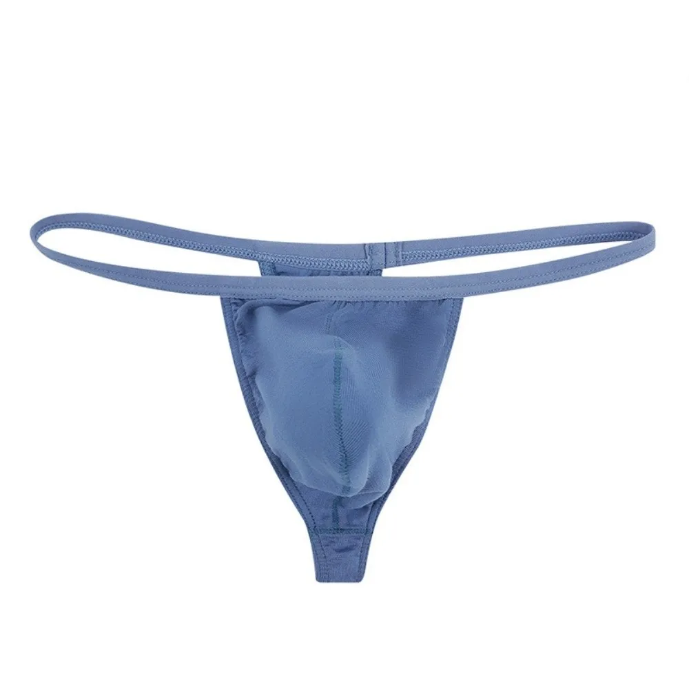 

Comfortable Modal Men Thin Thongs Underpants Low Waist Men's Panties Thin Strap Solid Color Male Briefs Sports