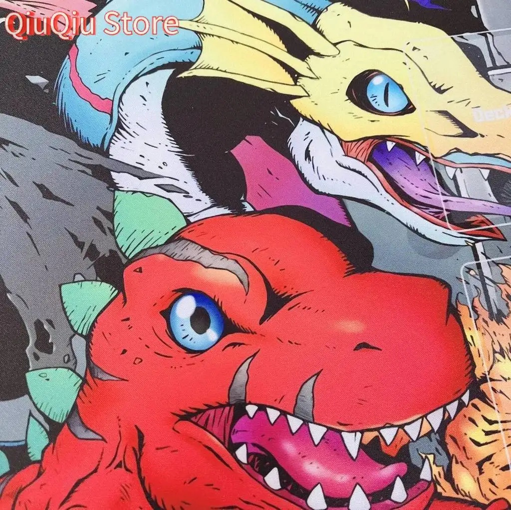 Digimon Omnimon Anime Duel Playmat DTCG CCG Mat Trading Card Game Mat Rubber Table Mouse Pad Mousepad 60x35cm Free Bag