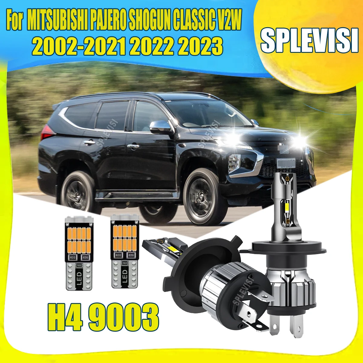 

H4 9003 CSP 6000K LED Auto Headlight Bulb,Compact Design For MITSUBISHI PAJERO SHOGUN CLASSIC V2W 2002 2003 2004 2005 2006-2023