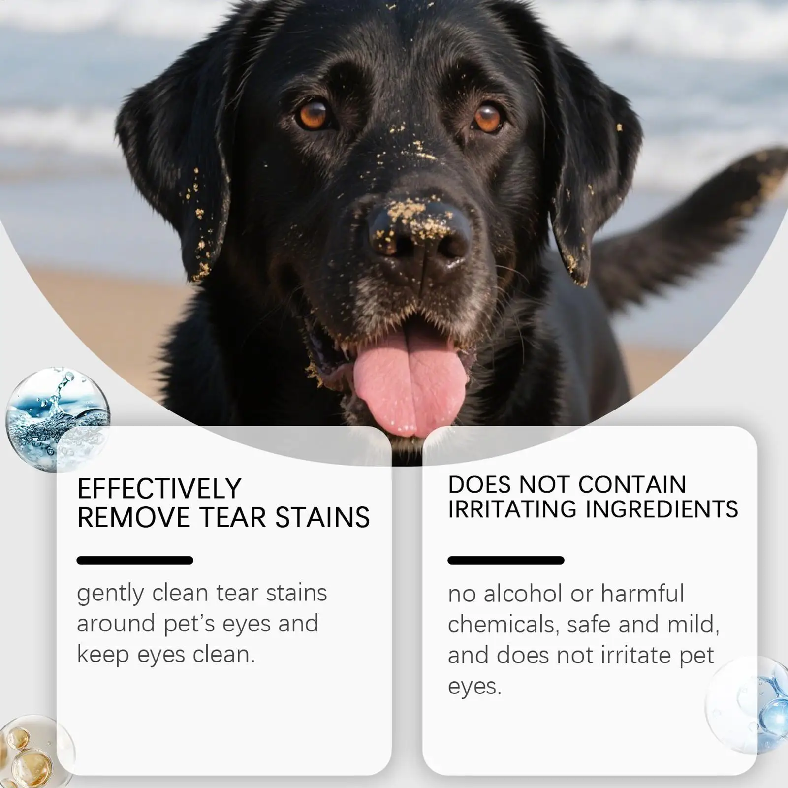 Puppy Eye Wipes Pet Tear Stain Remover Gentle Pet Tear Stain Wipes For Cats Travel Bathing Veterinary Home Use Outdoors Indoors