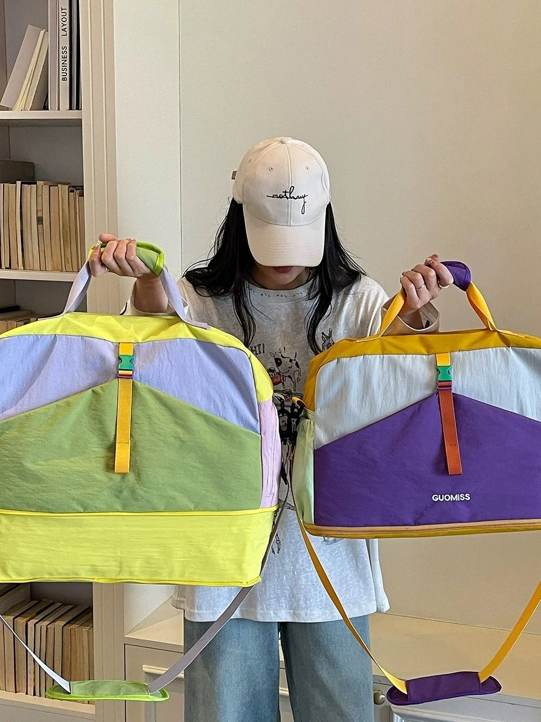 lightweight-handheld-luggage-single-shoulder-large-capacity-short-trip-commuting-travel-bag-women's-pregnancy-bag-fitness-bag