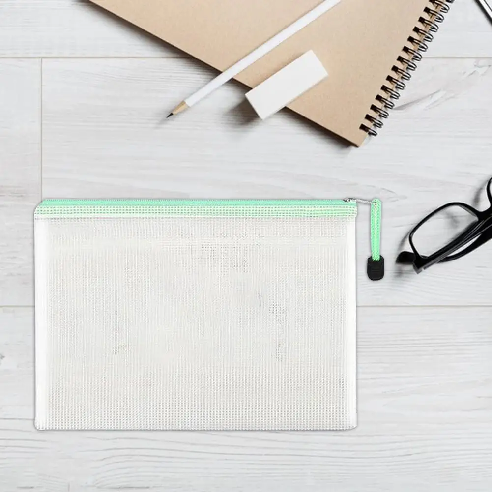 Pvc Waterproof File Bag Waterproof A4 File Bags for Travel Office Home Organization Multi-purpose Zipper Pouches with Extra