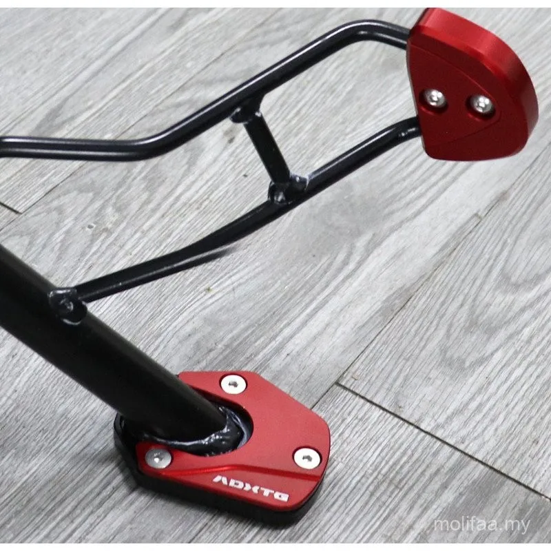 แผ่นขยายขาตั้งข้างมอเตอร์ไซค์ CNC อลูมิเนียม สำหรับ SYM ADXTG 400 อุปกรณ์เสริมแผ่นขยายขาตั้งข้าง