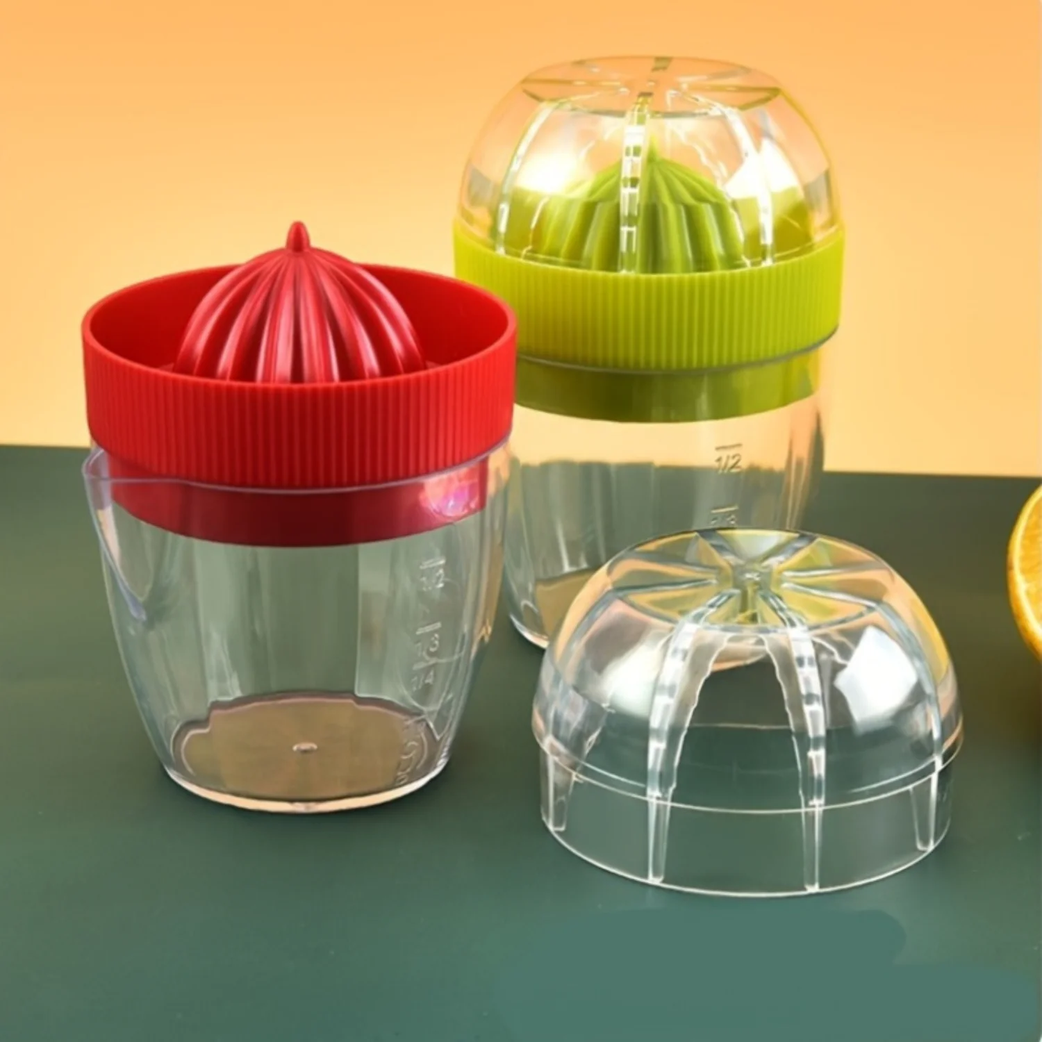 Portable ABS Manual Citrus Juicer Cup for Fresh Lemon Juice Extraction