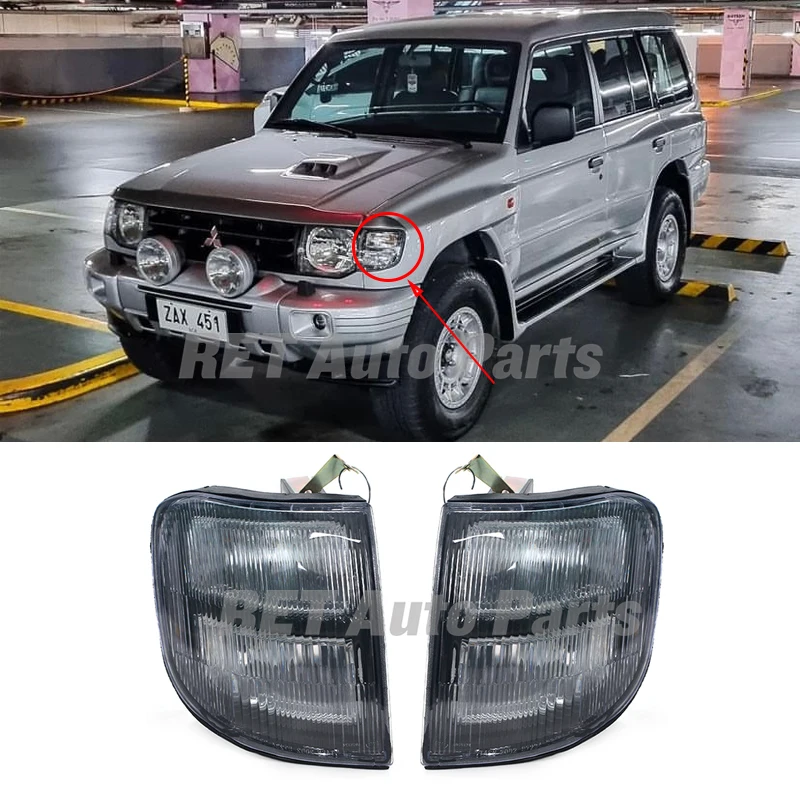 Car Front Side Marker Corner Light For Mitsubishi Montero V20 Pajero 2 MK2 V33 V43 V44 V45 V46 1997 1998 1999 Turn Signal Lamp