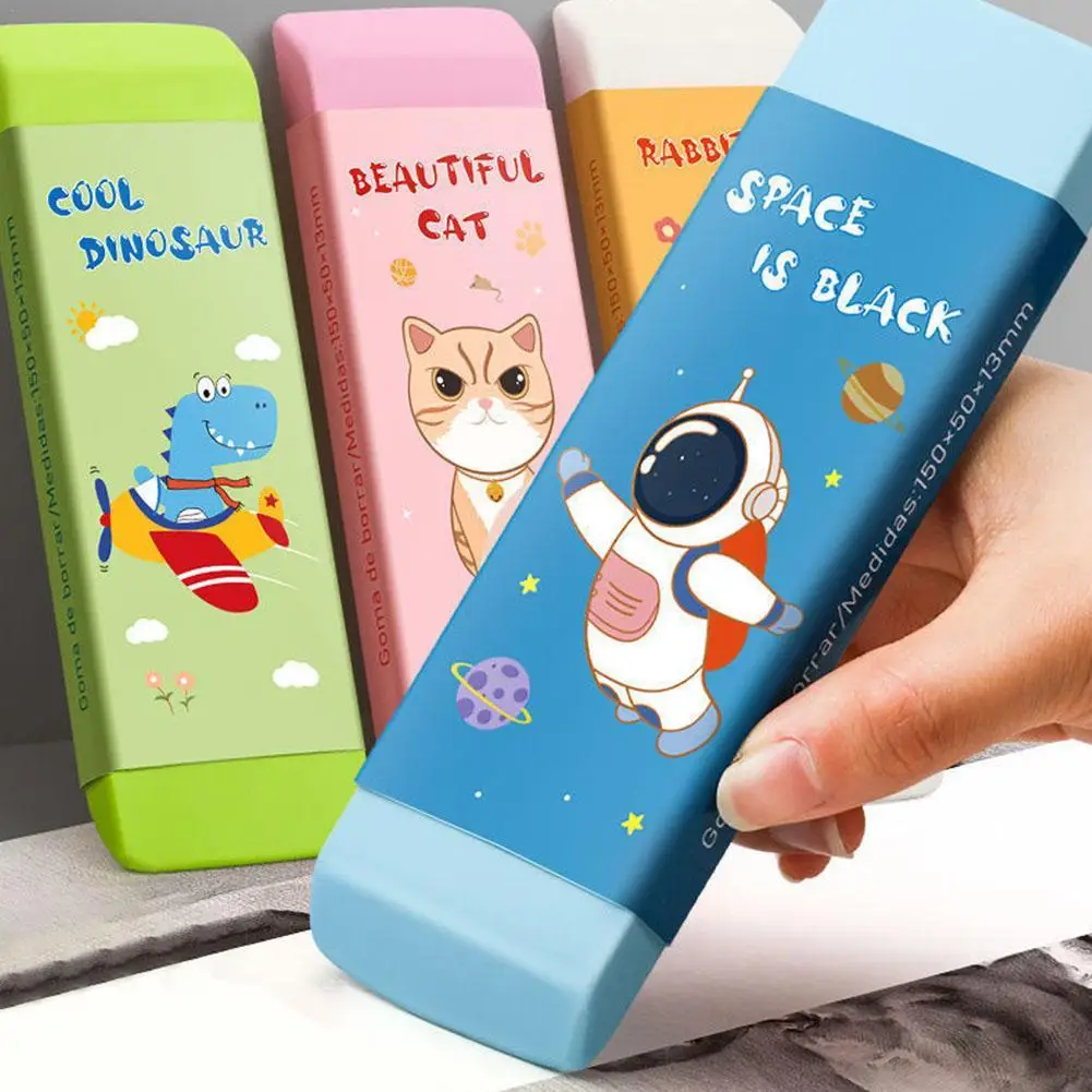 Cartoon Cute Creative Large Eraser Safe For Students Professional Oversized Eraser For Sketch Writing Stationery Supplies Gift