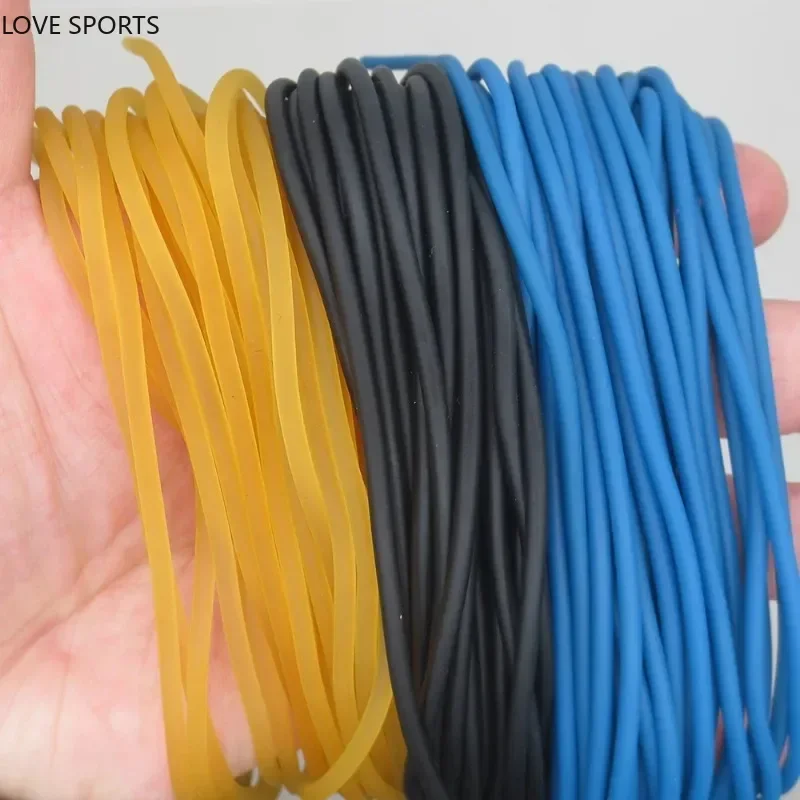 

10 Meters High Elastic Solid Latex Rubber Band 6-7 Times Diameter 2.5mm Fishing Rubber Band Tennis Training Elastic Rope For Men