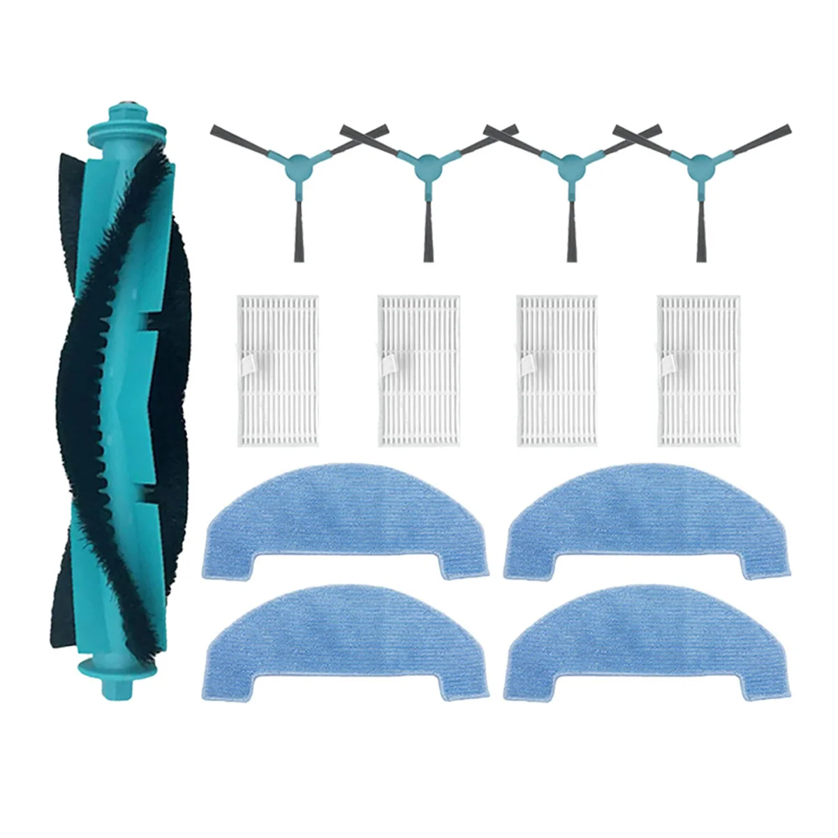 Accesorios de repuesto para Ultenic D10, cepillo lateral principal, filtro Hepa, piezas de paño de mopa