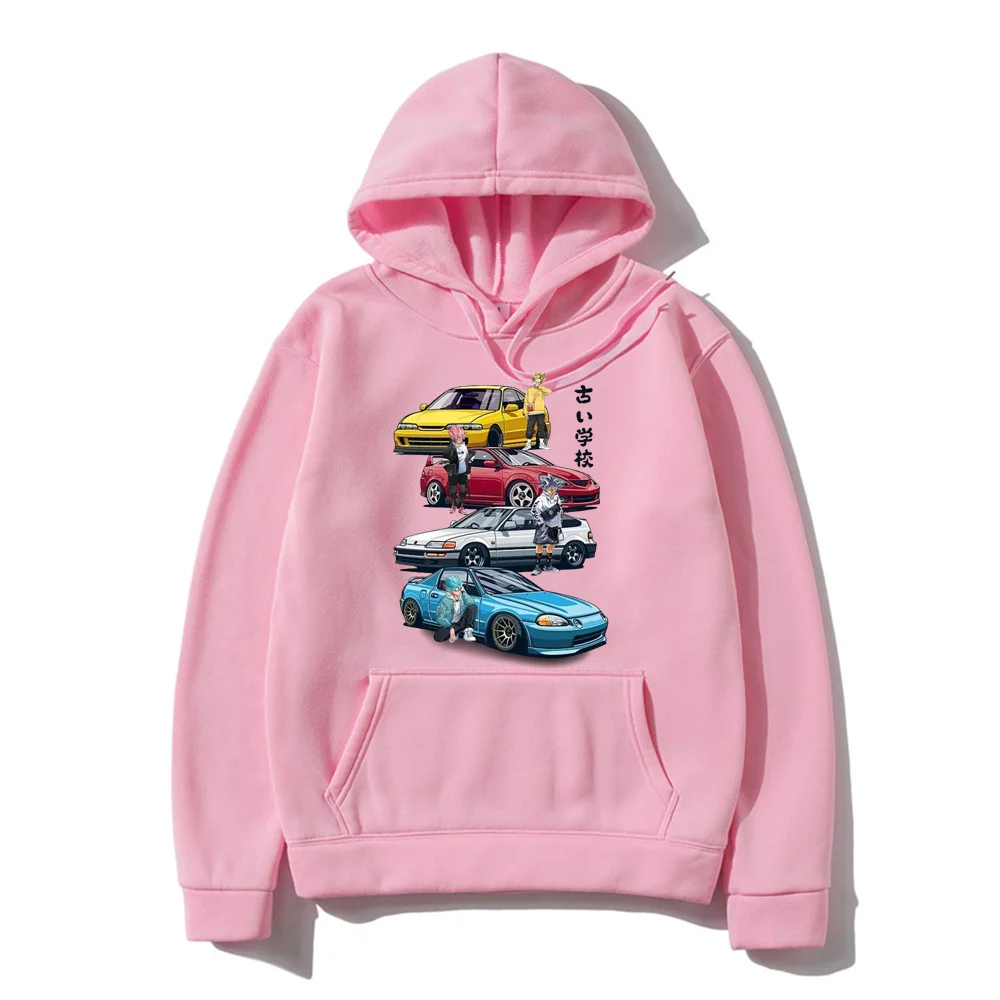 JDM Mix Civic CRX Integra Hoodies New Fashion Men Graphic Car Initial D Hoodie Unisex Pullovers Sweatshirts JDM LEGENG Hoody