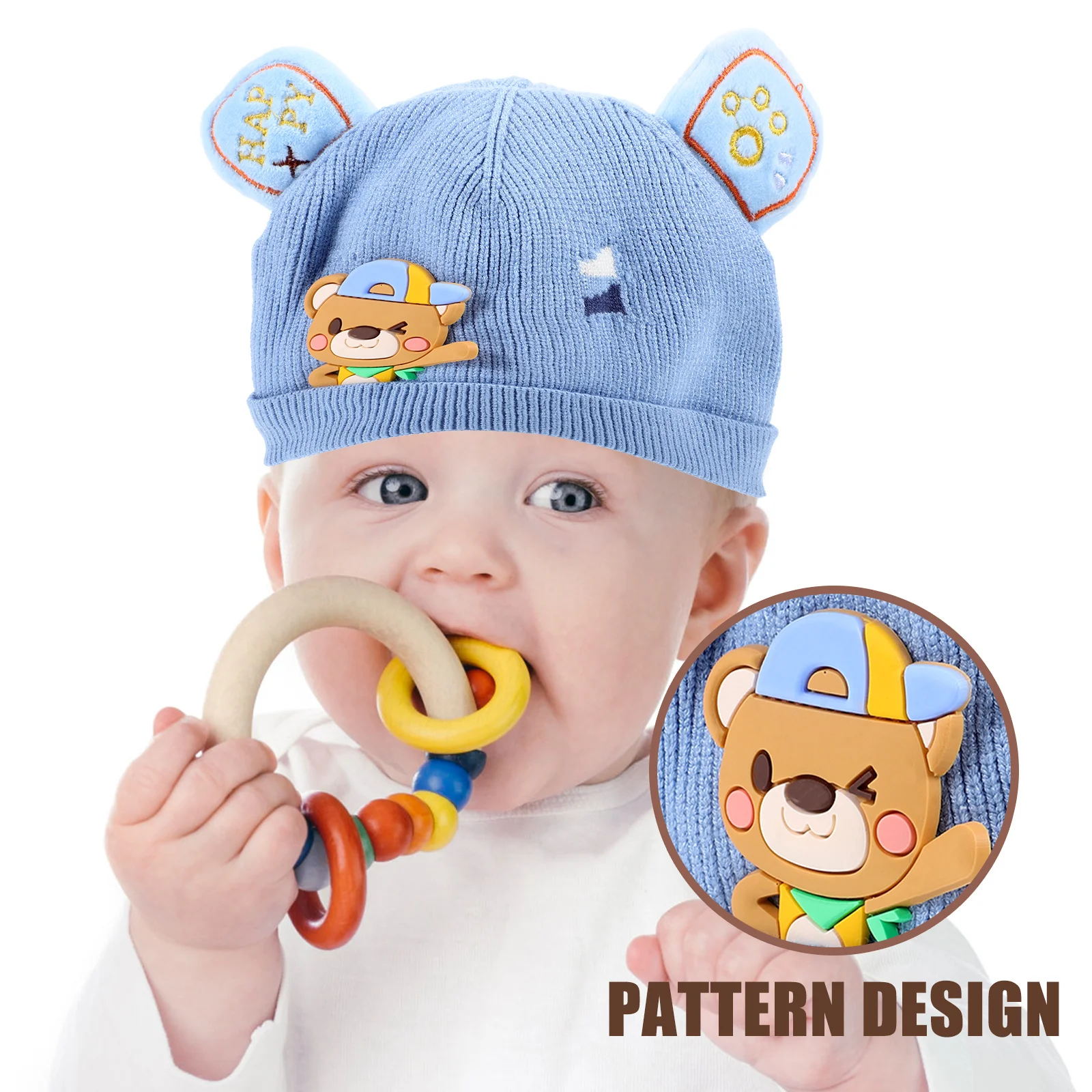 الطفل القبعات قبعة الشتاء محبوك محبوك قبعة قبعة الدفء قبعة لينة دائم القبعات الصوفية الرضع بنين بنات غزل الصوف