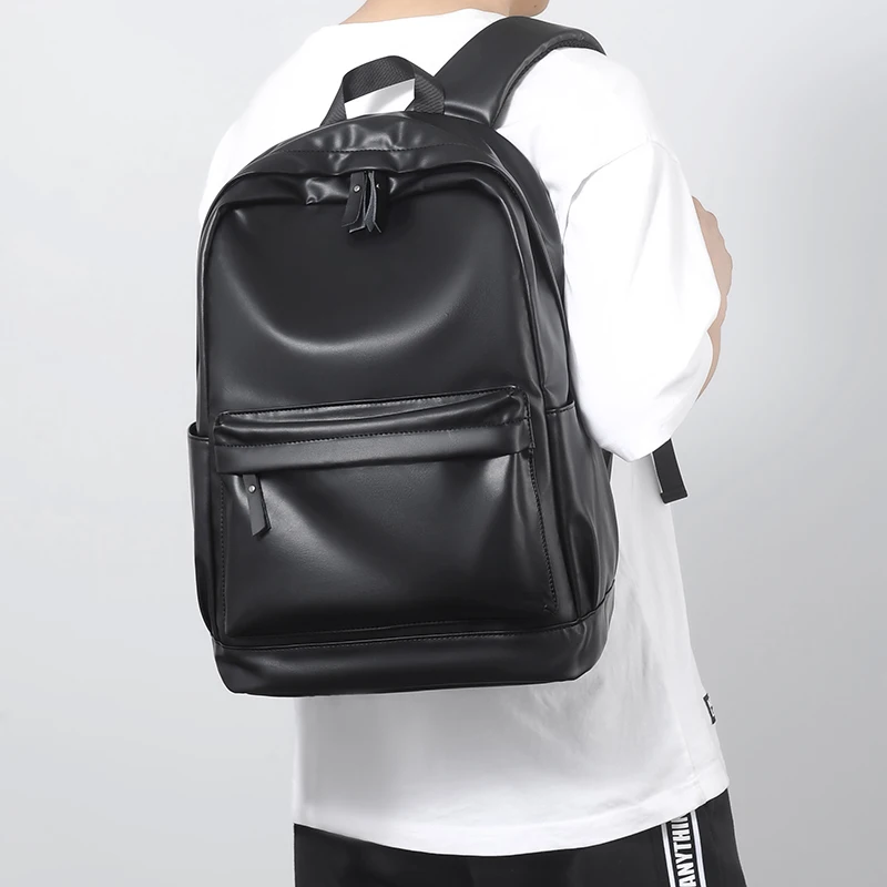 Borsa da viaggio casual in tinta unita da uomo borsa a tracolla zaino borsa da scuola sac à dos homme mochila mochilas de hombre рюкзак