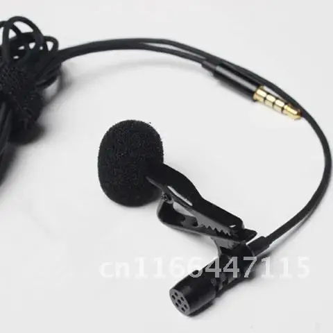 

1.45m Mini Portable Microphone Condenser Clip-on Lapel Lavalier Mic Wired Mikrofon/Microphone For Phone For Laptop
