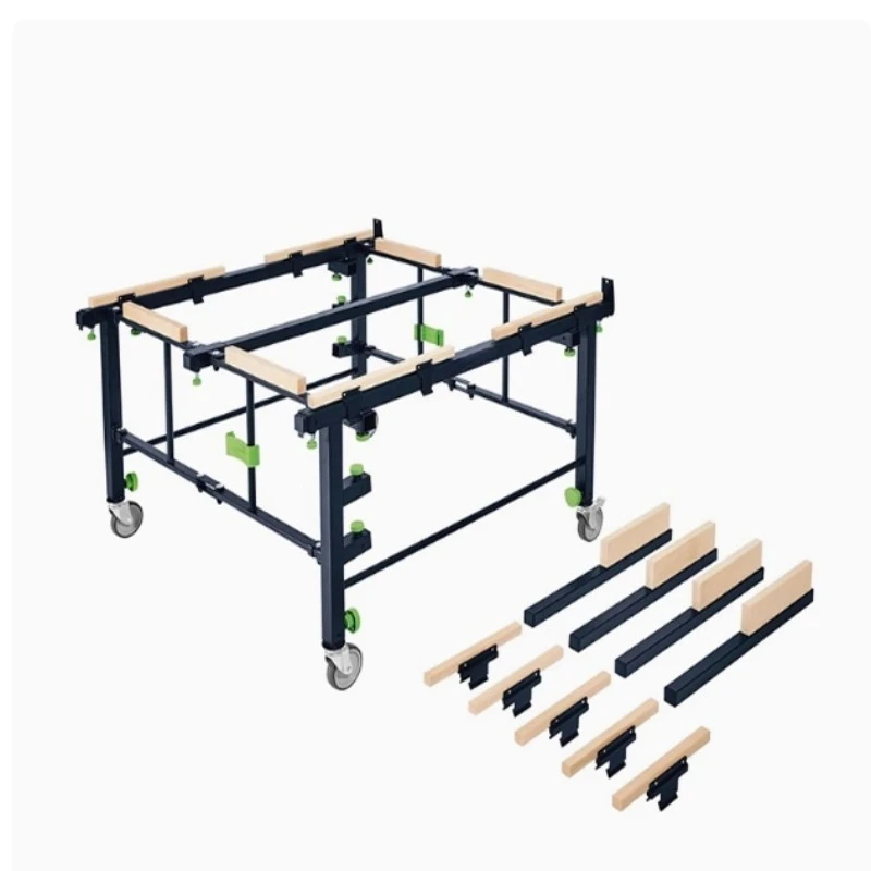 tool moving holder foldable multi-function saw table woodworking table