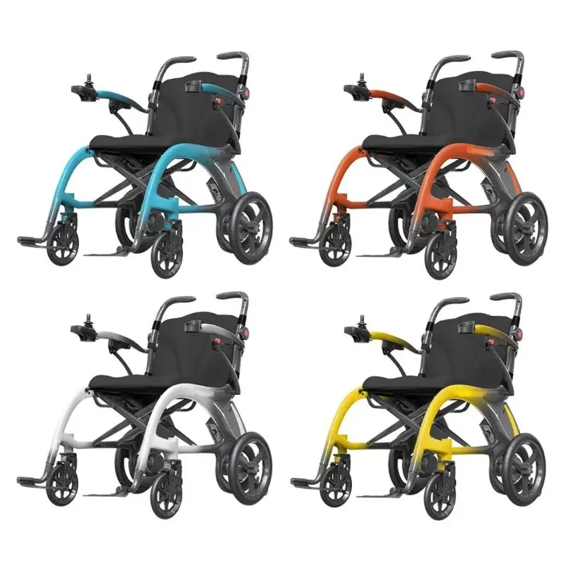 Ultra-light carbon fiber tricycle electric wheelchair