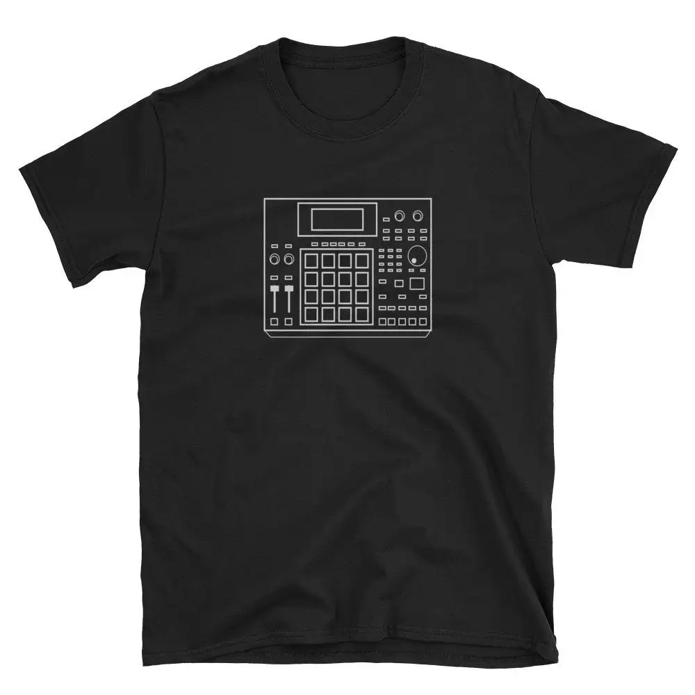T-shirt rétro vintage Drum Machine Mpc 2500, streetwear de musique électronique, urgence dégrati ante