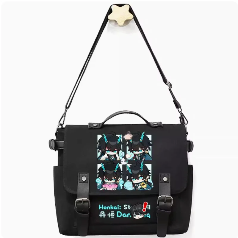 Anime Honkai: Star Rail Dan Heng Tasche Gürtel Dekoration Schult asche Mode Freizeit Teenager Student Messenger Handtasche