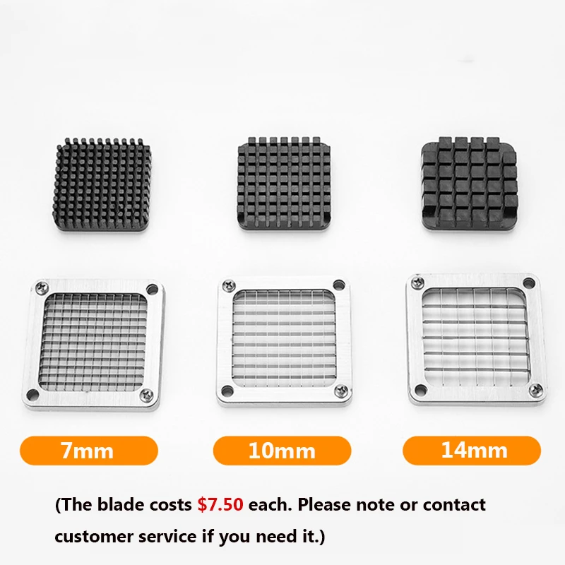 フランスのフライチップを切断するためのプロのステンレス鋼カッター,手動ポテトの切断機