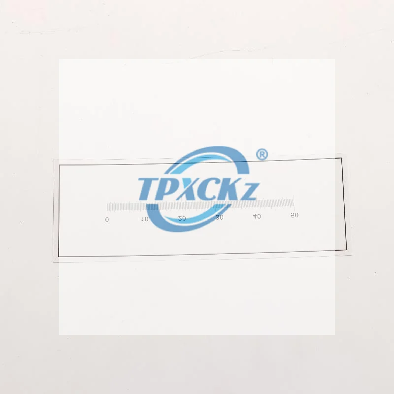 High Precision 0.1mm Div Microscope Micrometer Calibration Ruler 50mm Markings Transparent Film PET Measuring Tape Line