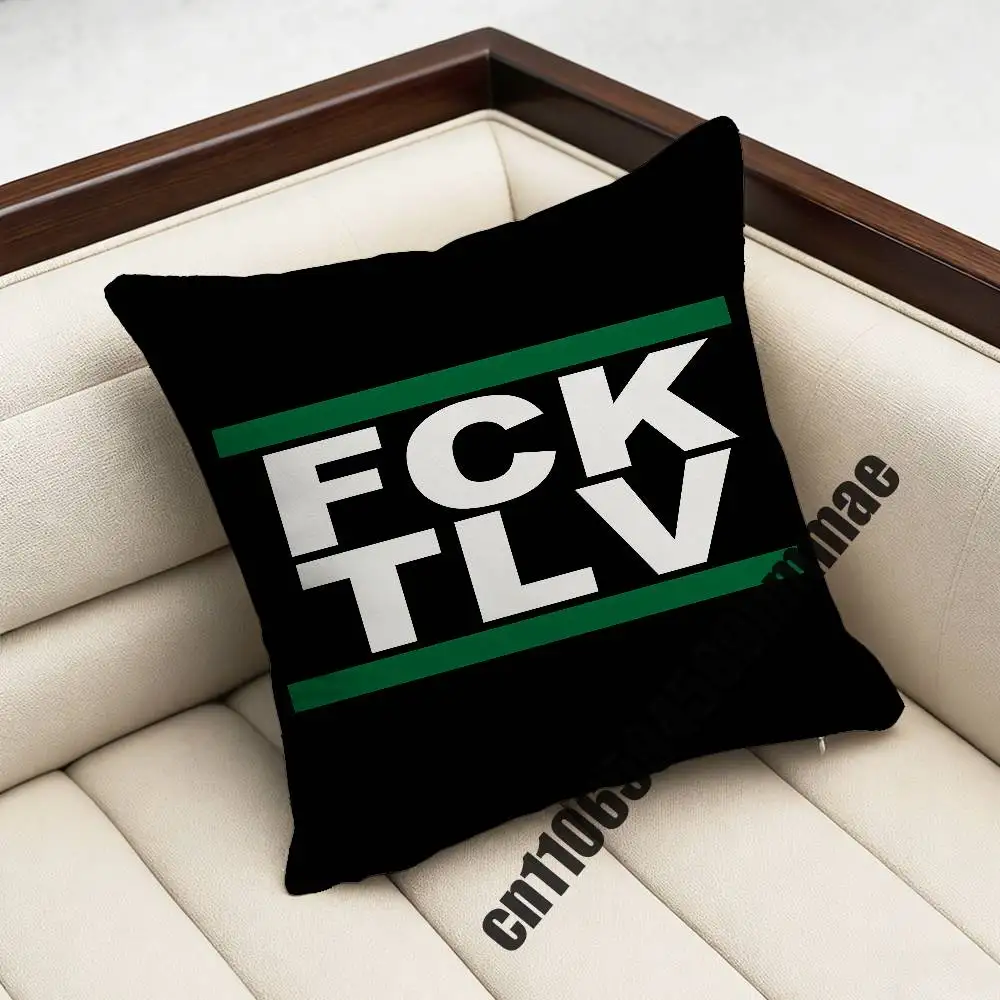 

For FCK TLV Throw Pillow Case Sham 45x45cm 40x40cm Square Car Pillowcase Pad Cushion Cover