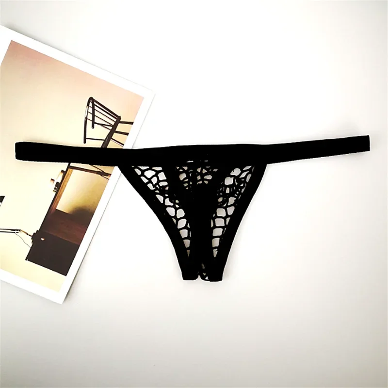رجل تنفس ثونغ شفافة انظر من خلال مثير Tanga Hombre الشخصية بيكيني g-سلسلة مثير الحقيبة مثلي الجنس الساخن الغريبة T-الظهر #4