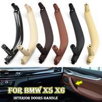 For BMW X5 X6 F15 F16 2014 2015 2016 2017 2018 Car ABS Interior Door Pull Handle Trim Cover Black Beige