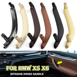 For BMW X5 X6 F15 F16 2014 2015 2016 2017 2018 Car ABS Interior Door Pull Handle Trim Cover Black Beige