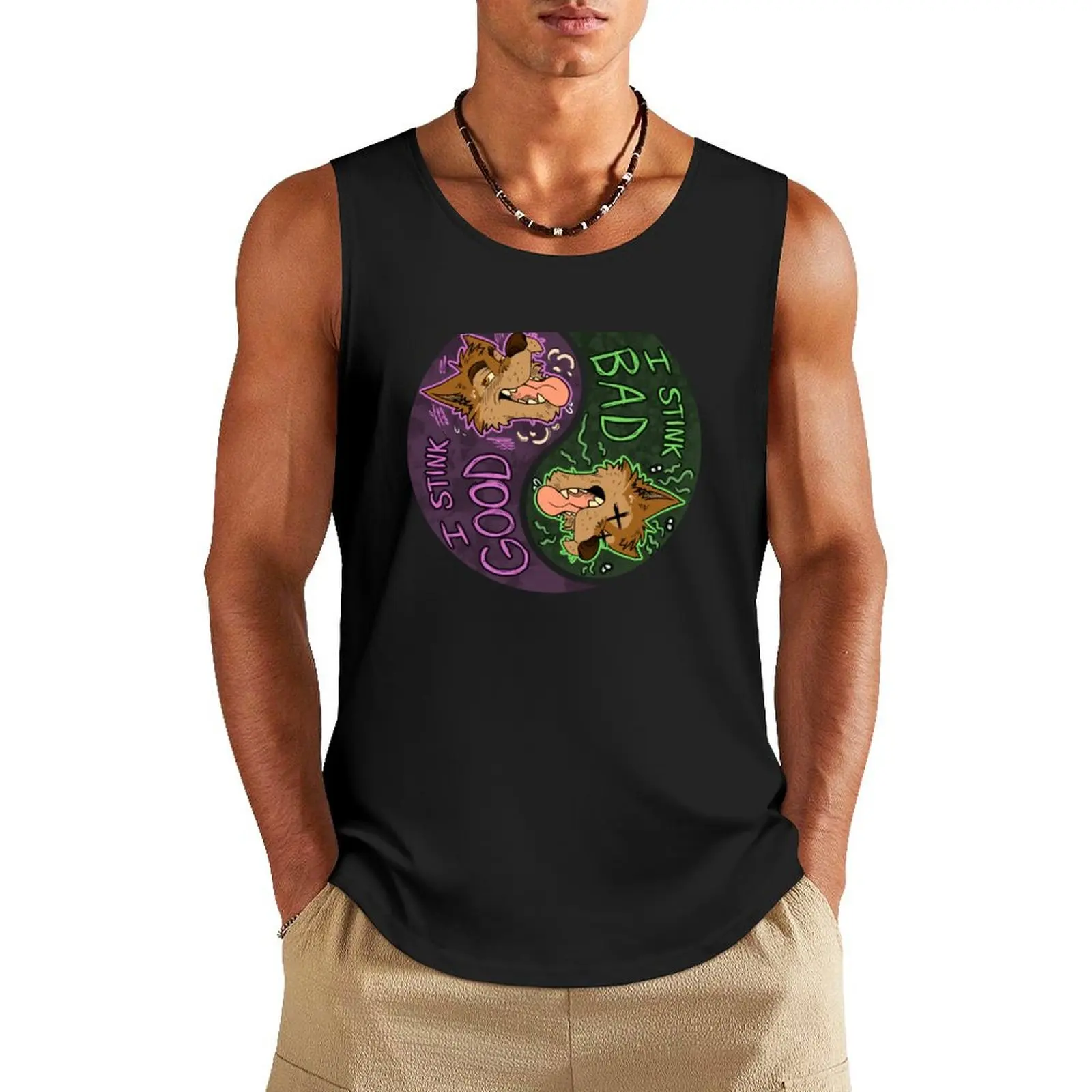 

I Stink Good/Bad Tank Top Sleeveless top cool things Gym clothes bodybuilding t shirt