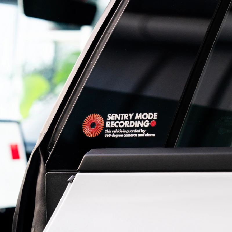 

New Sentinel Mode Enabled Recording Prompt Stickers Anti-theft Monitoring Reflective Sticker Warning Sticker for Motorcycle Bike