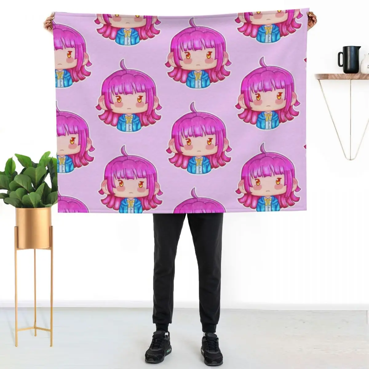 

Rina Tennoji no mask - Love Live! Nijigasaki High School Idol Club Throw Blanket Cozy Throw Blanket for Bed Sofa Chair