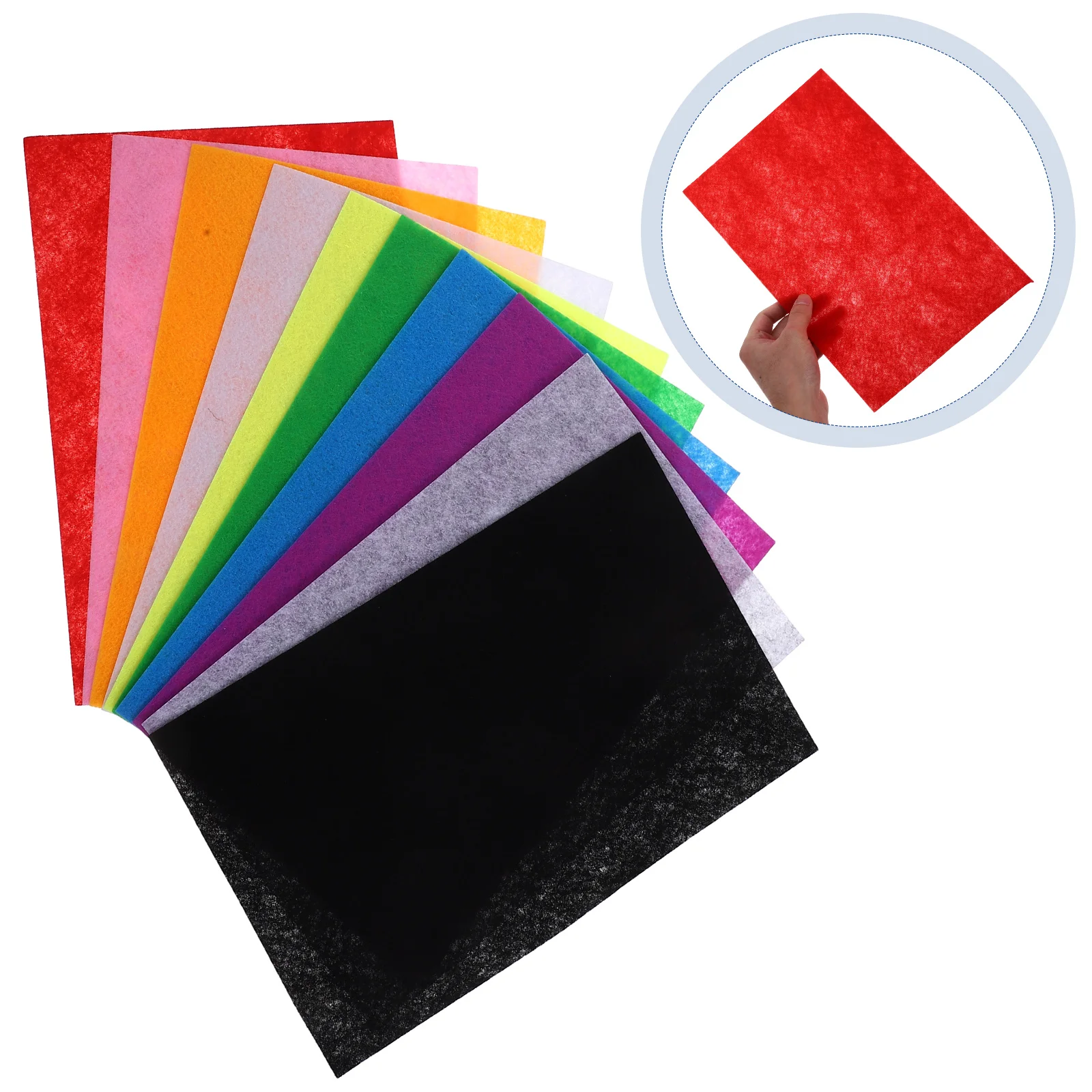 

20Pcs Craft Felt Fabric Rectangles Soft Colorful Sheets for Sewing Scrapbooking DIY Patchwork Quilting Embellishment