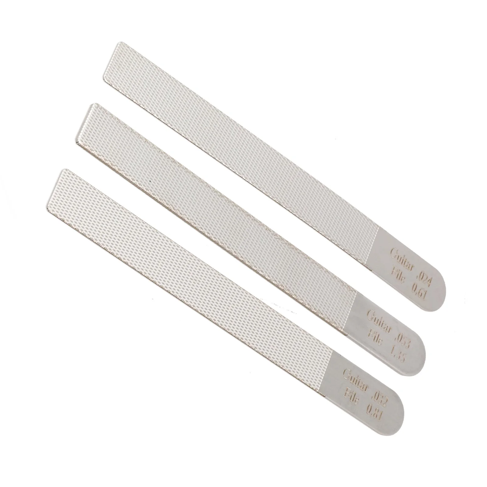 Improve your guitar playing experience steel material 3PCS Unniversal Guitar Nut file Luthier Fret Crowning Filing Tool