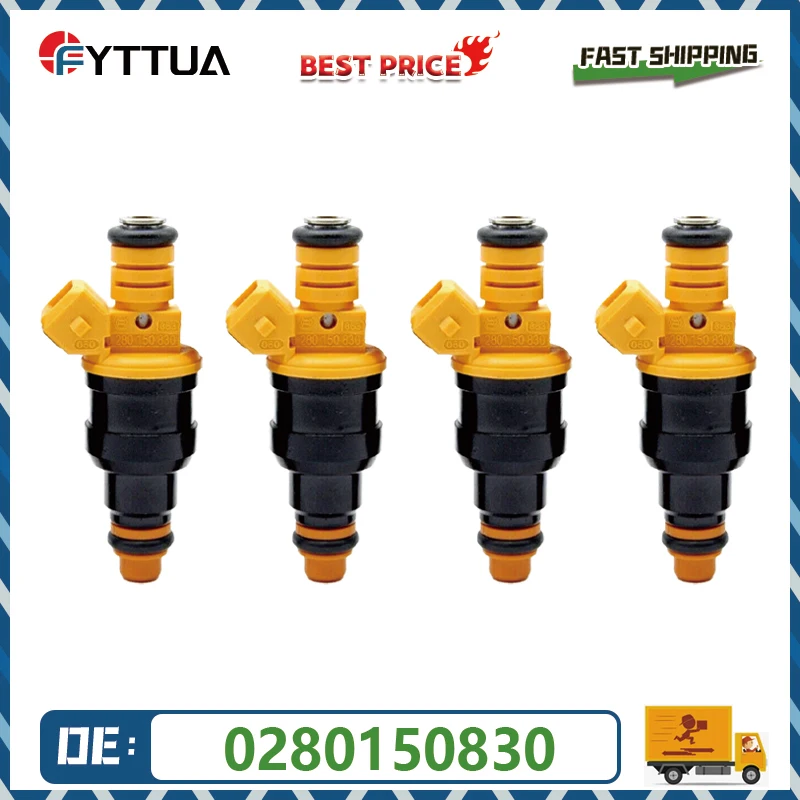 4pcs High Performance Fuel Injector Nozzle 0280150830 For Renault Cilo 19 21 J7R/F7P 1.8 2.0 16V 192cc