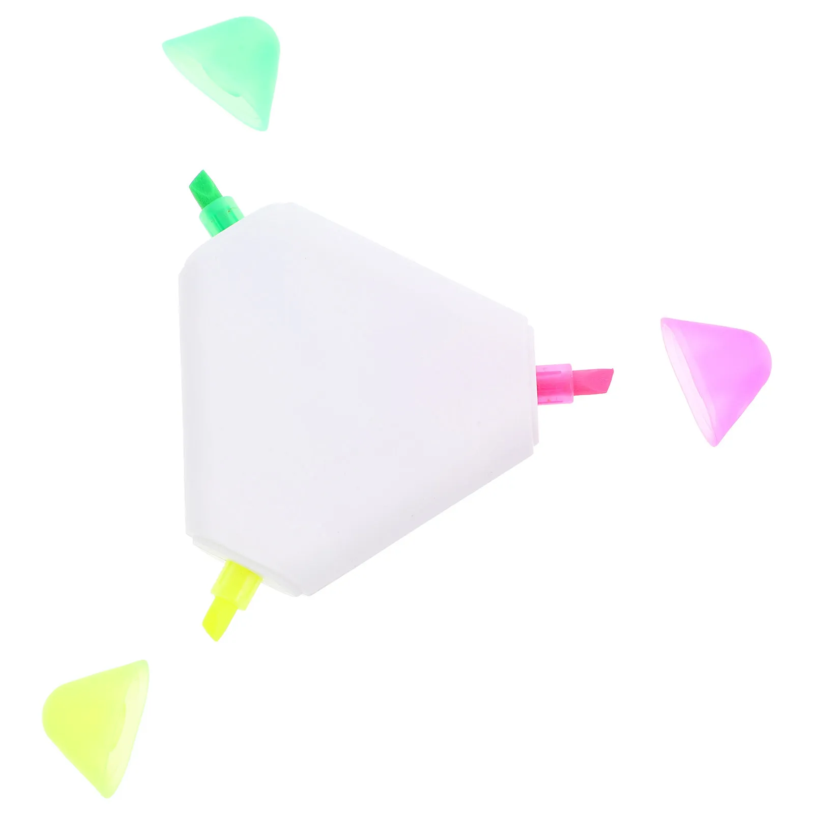 

Triangle Fluorescent Pens Multicolor Highlighter for Kids Adults Smooth Writing Graffiti Marker Art Supplies School