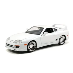 1:24 Fast and Furious Brian 1995 Toyota Supra Collectible Figures & Vehicles JDM Drift Street Cars Metal Case Original J32