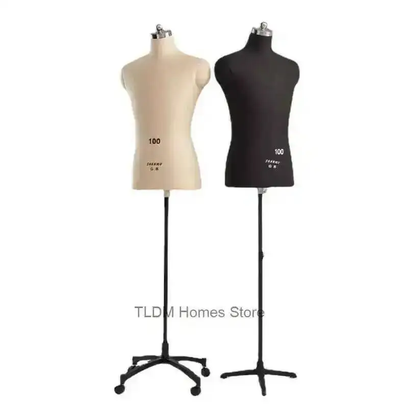 

Clothing Pined with Legs Three-dimensional Sewing Mannequins Male Design Model with Metal Base Can Be Half-length Mannequin z