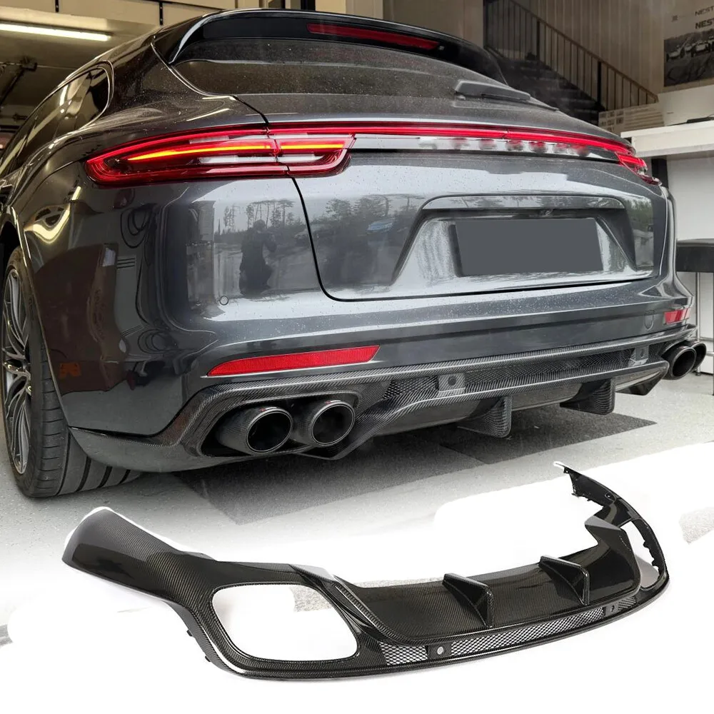 

For Porsche Panamera 971 Carbon Front Bumper Lip Rear Diffuser Spoiler Body Kits