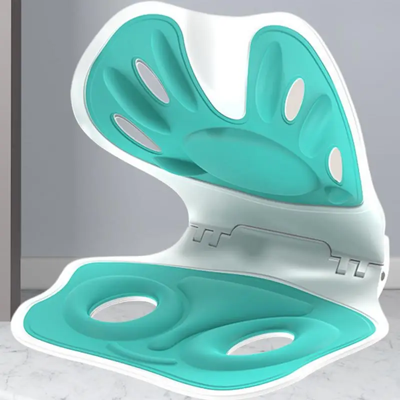 Kursi Penopang Punggung Lumbar Dapat Dilipat Korektor Postur Desain Kurva Ergonomis untuk Anak Korektor Postur Bernapas Dapat Dilipat