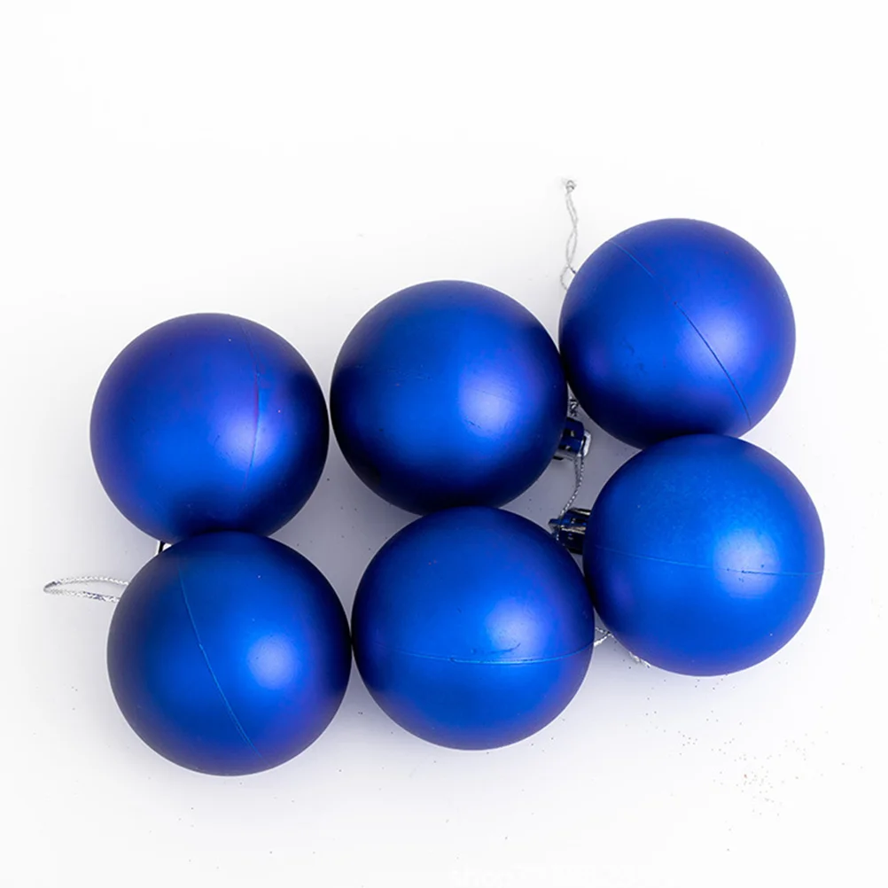 100 Pcs Christmas Decorations Ball Adornment Party Supply Xmas Tree Pendant Blue Hangings