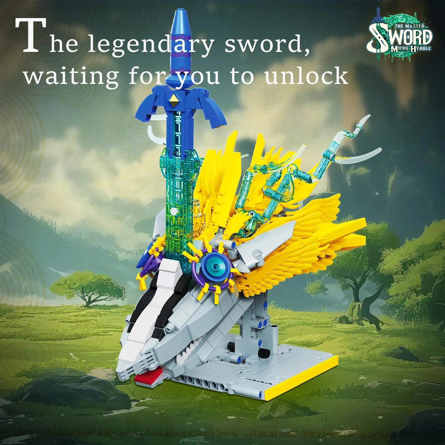 

Fantasy Dragon Head Sword Building Blocks 702PCS Classic Game Scene Model Bricks Fashion Home Decor Educational Assembly Present