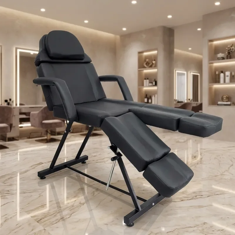 Foldable Beauty Massage Bed for Tattoo Physiotherapy TCM Spa Portable Treatment Table