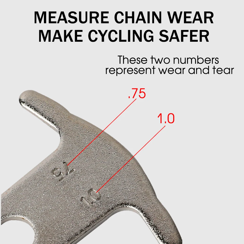 Bicycle Chain Wear Checker Repair Tool Bike Chains Gauge Measurement Ruler MTB Chain Replacement Repair Tool Cycling Accessories