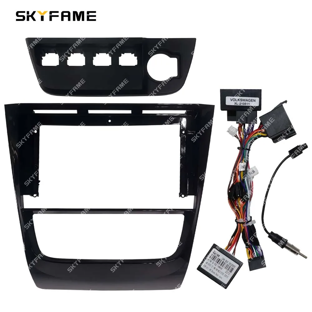 

SKYFAME автомобильная рамка, Fascia Adapter Canbus Box, декодер Android, комплект панели для крепления приборной панели для Volkswagen Gol G5 Saveiro Voyage